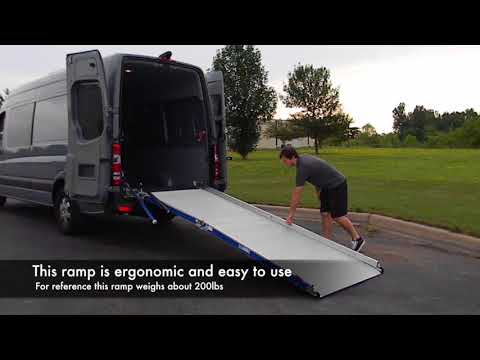 Aluminum Swivel Folding Loading Ramp 47"x126" ford transit ram promaster sprinter vans