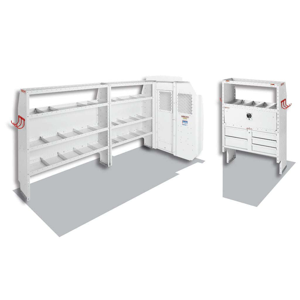 Weather Guard Cable/Plumber Van Package Mid-Roof Ford Transit 148" WB Model 600-8212L