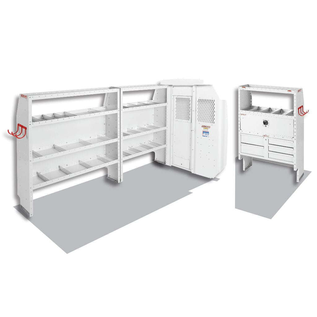 Weather Guard Cable/Plumber Van Package Mid-Roof Ford Transit 130" WB Model 600-8212R