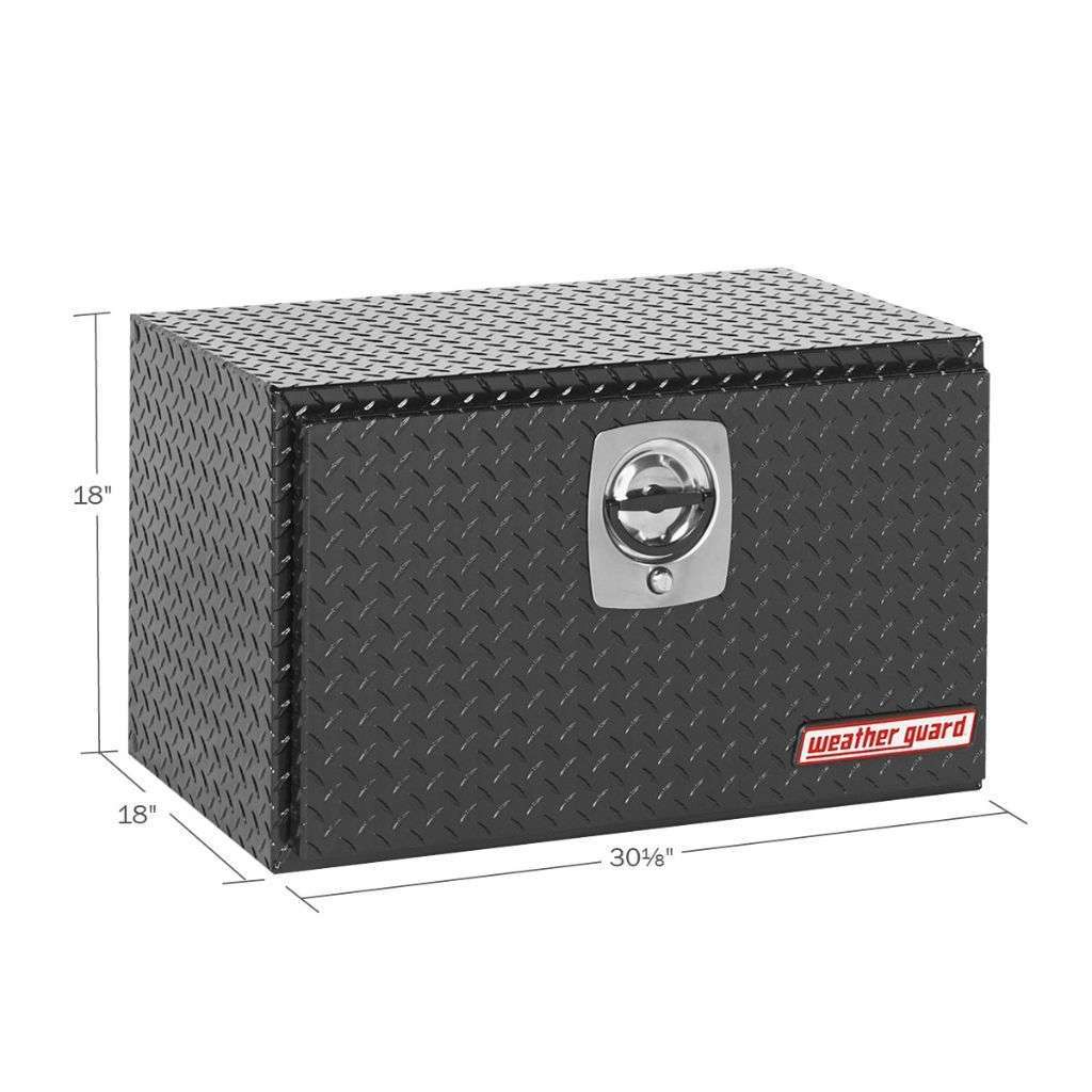 Weather Guard Underbody Box Compact Gloss Black Aluminum 30.13X18X18 Model 631-5-02