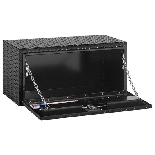 Weather Guard Underbody Box Compact Gloss Black Aluminum 36.63X18X18 Model 636-5-02