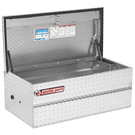 Weather Guard Chest Tool Box Compact Bright Aluminum 37X20.25X17 Model 644-0-01