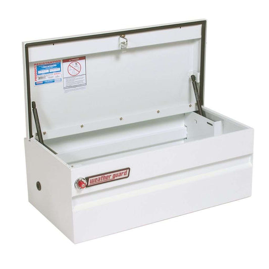 Weather Guard Chest Tool Box Compact White Steel 36.75X20.25X16.25 Model 645-3-01