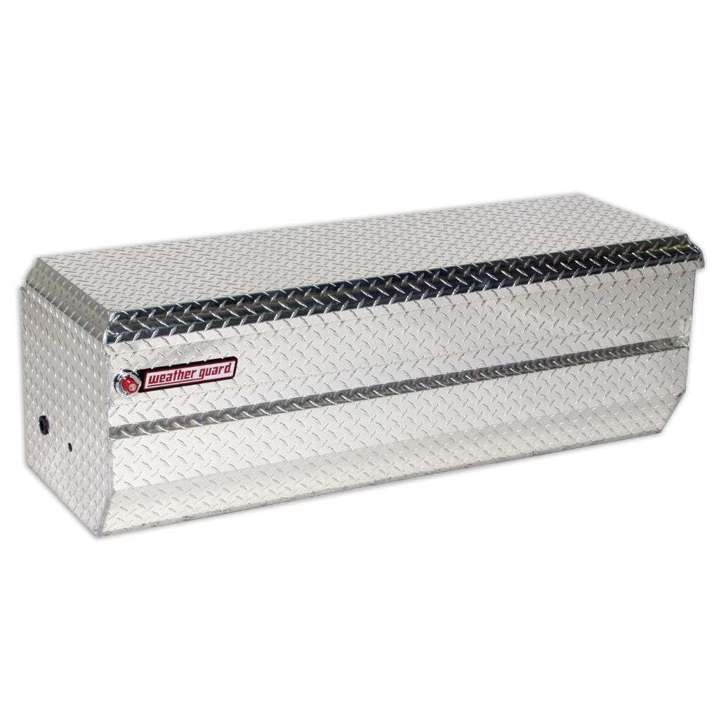 Weather Guard Chest Tool Box Compact Bright Aluminum 55X20X19.25 Model 654-0-01