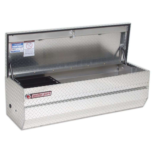 Weather Guard Chest Tool Box Compact Bright Aluminum 55X20X19.25 Model 654-0-01