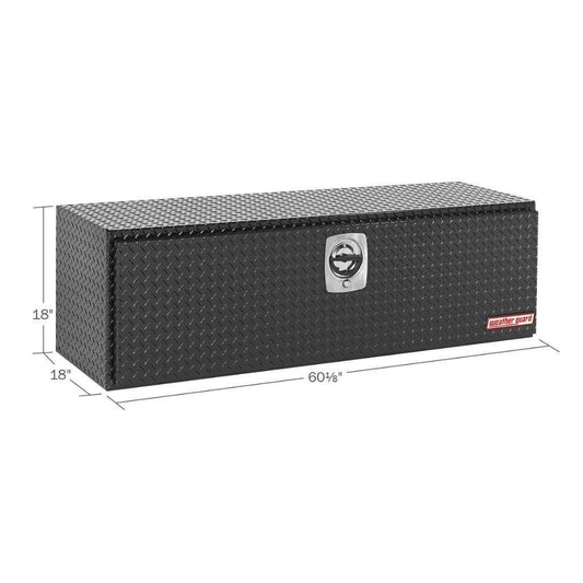 Weather Guard Underbody Box Compact Gloss Black Aluminum 60.13X18X18 Model 660-5-02
