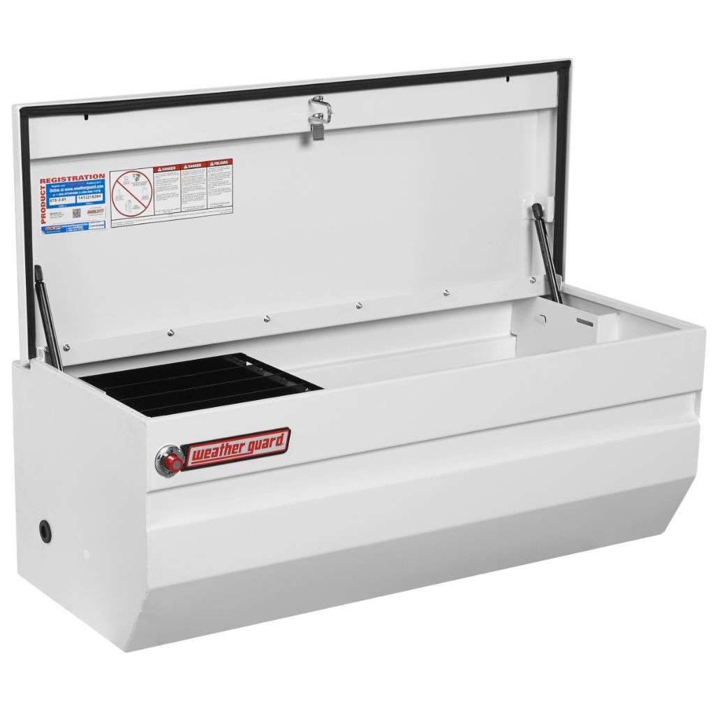 Weather Guard Chest Tool Box Compact White Steel 47X20.25X19.25 Model 675-3-01
