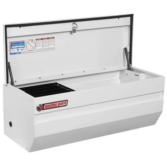 Weather Guard Chest Tool Box Compact White Steel 47X20.25X19.25 Model 675-3-01