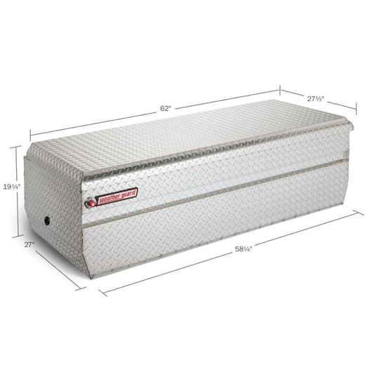 Weather Guard Chest Tool Box Bright Aluminum 62X27.5X19.25 Model 684-0-01