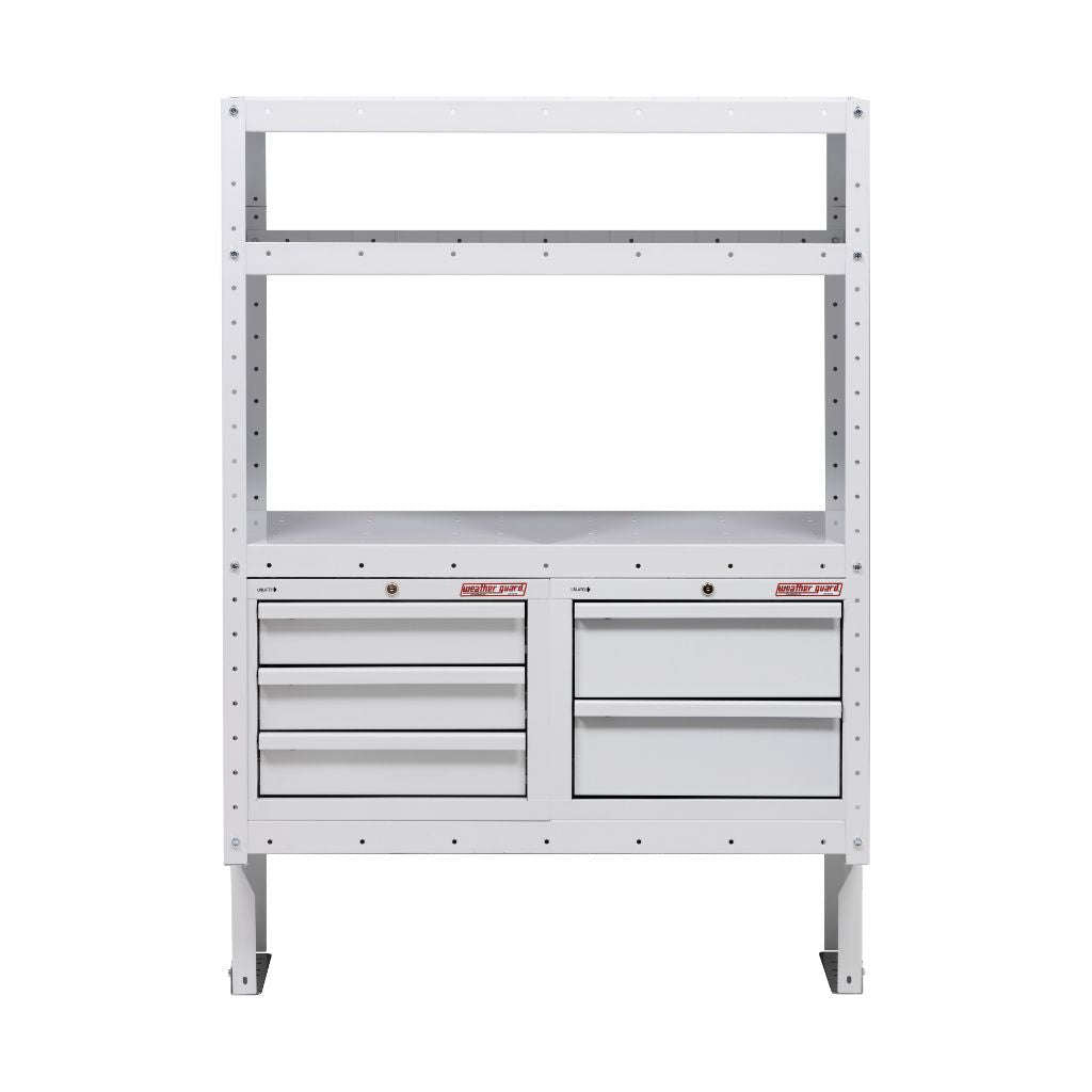 Weather Guard Secure Storage Module Kit 5 Drawer 42" X 17" X 16" Model 9045-3-03