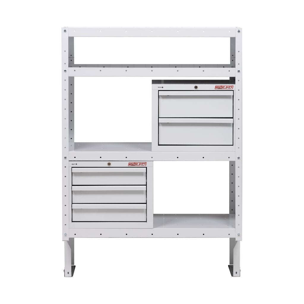 Weather Guard Secure Storage Module Kit 5 Drawer 42" X 17" X 16" Model 9045-3-03