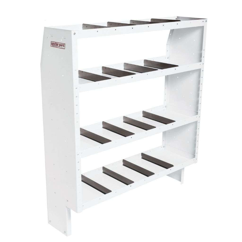Weather Guard Heavy Duty Adjustable 4 Shelf Unit 60" X 52" X 16" Model 9365-3-03
