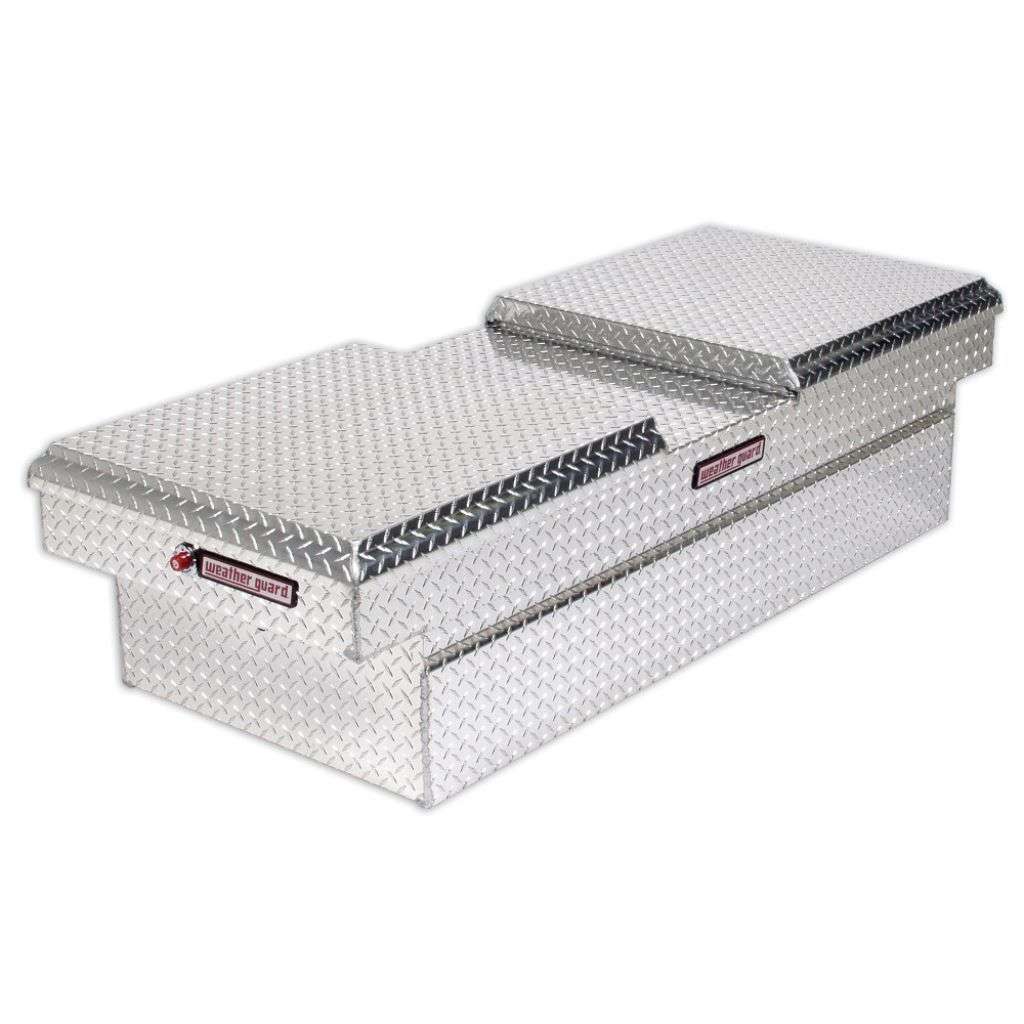 Weather Guard Crossover Tool Box Gull Wing Extra Wide Bright Aluminum 71.5x28.25x18.5 Model 114-0-01