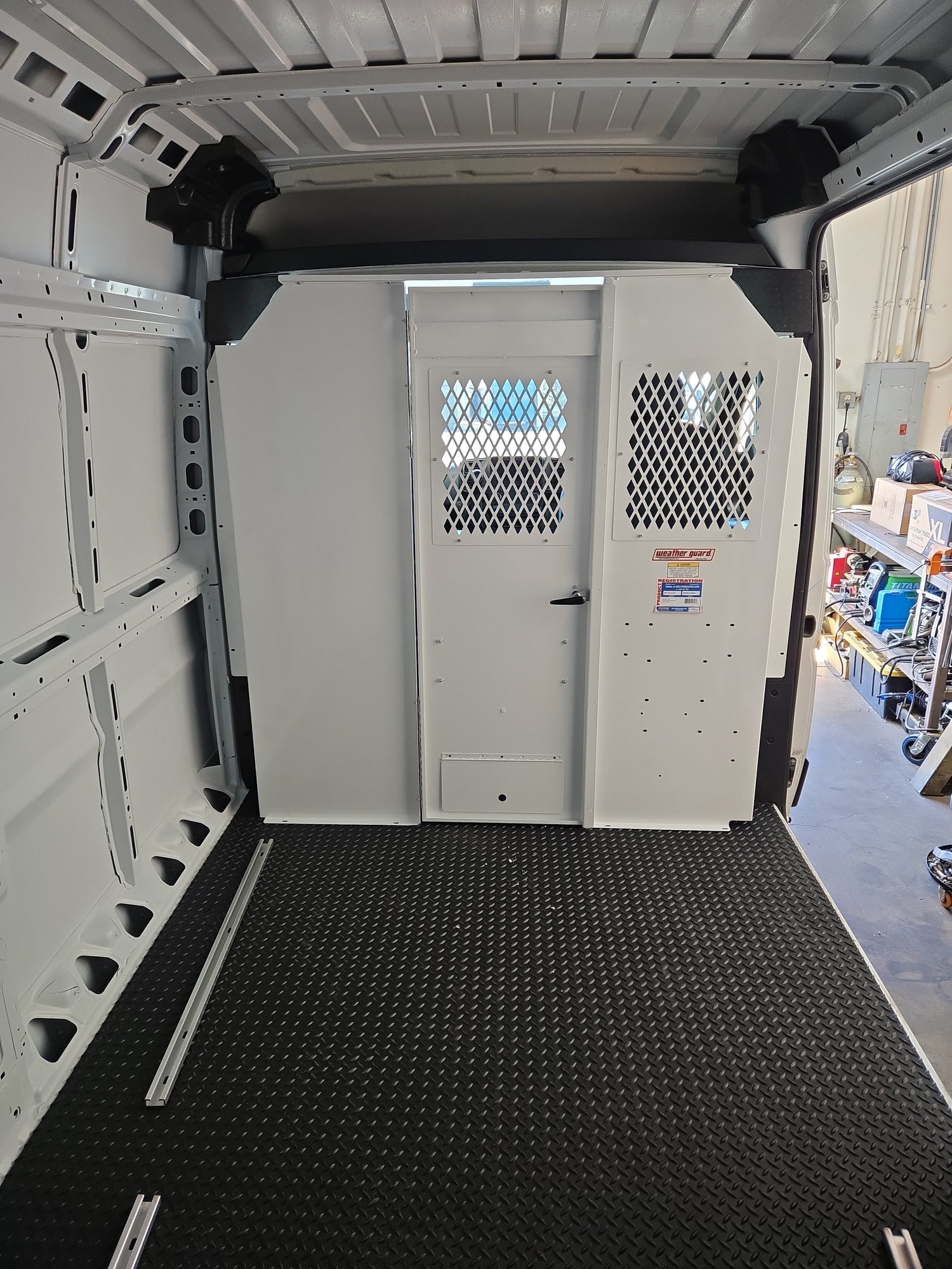 Work van Partition divider bulkhead for promaster sprinter transit chevy express and ford e series  