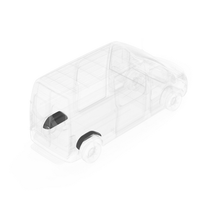 LEGEND Wheel Well Covers Std. Single Rear Set Mercedes Sprinter (all WB lengths) Model 1-WWC-11