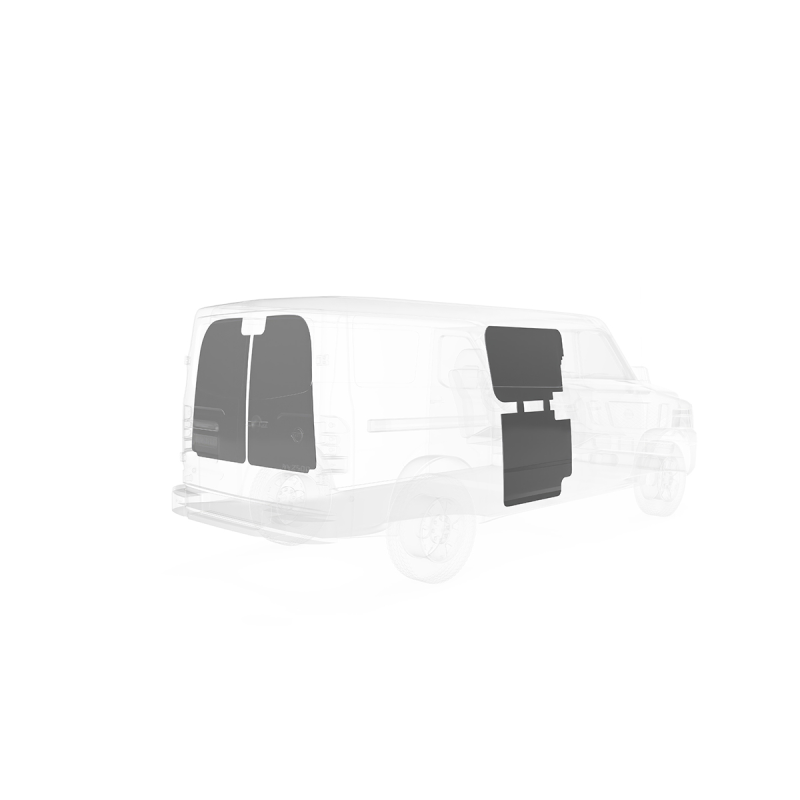 LEGEND DuraTherm Door Liner ONLY - Nissan NV Cargo Van Regular Wheelbase High Roof - Textured Grey Model 523-114-2613