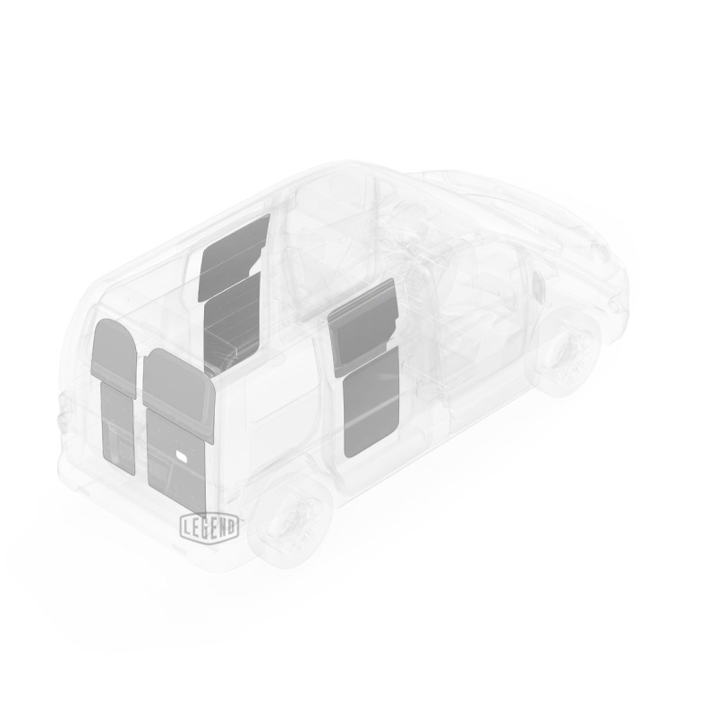 LEGEND EconoLite Door Liner Nissan NV200 Cargo Van - Textured Grey Model 07N01-20