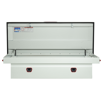Weather Guard Crossover Tool Box White Steel Full Size Extra Wide Model 116-3-04