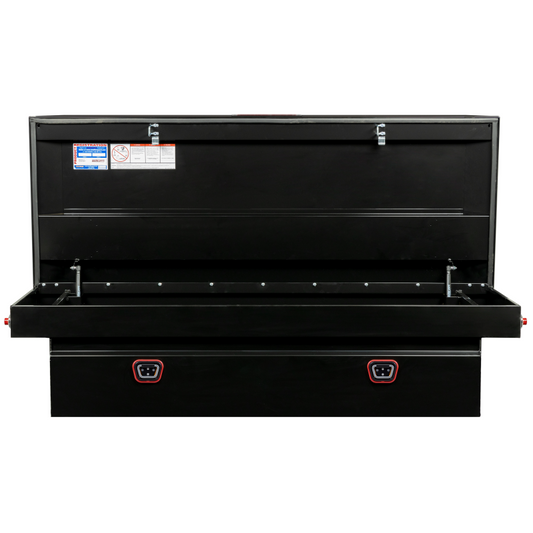 Weather Guard Crossover Tool Box Gloss Black Steel Extra Wide Model 116-5-04
