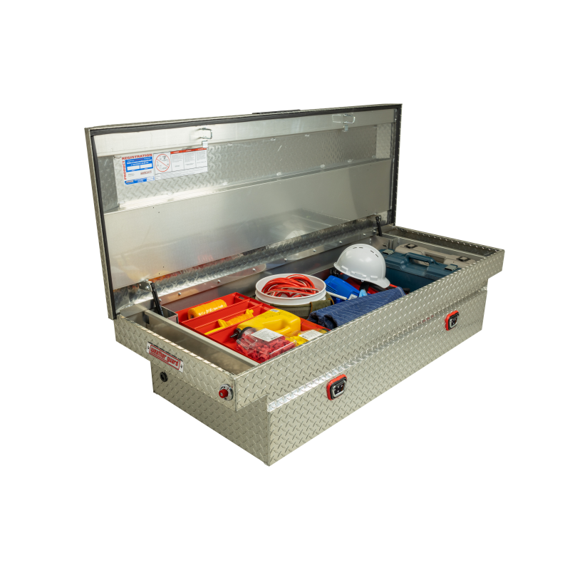 Weather Guard Crossover Tool Box Bright Aluminum Full Size Extra Wide Model 117-0-04