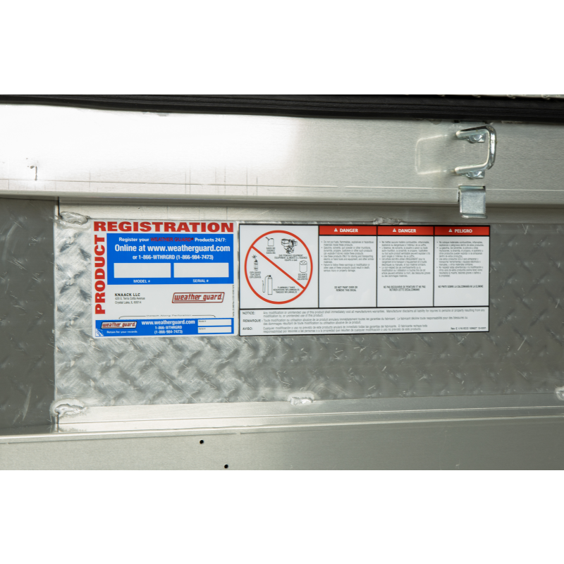 Weather Guard Crossover Tool Box Bright Aluminum Full Size Extra Wide Model 117-0-04