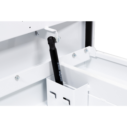 Weather Guard Crossover Tool Box White Steel Full Size Low Profile Model 120-3-04