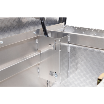 Weather Guard Crossover Tool Box Bright Aluminum Full Size Low Profile Model 121-0-04