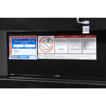 Weather Guard Crossover Tool Box Gloss Black Aluminum Full Size Low Profile Model 121-5-04