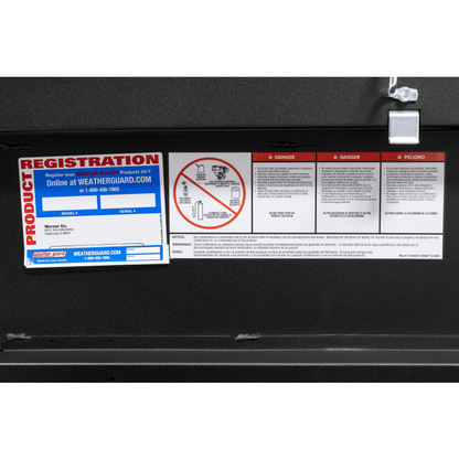 Weather Guard Crossover Tool Box Textured Matte Black Aluminum Full Size Low Profile Model 121-52-04