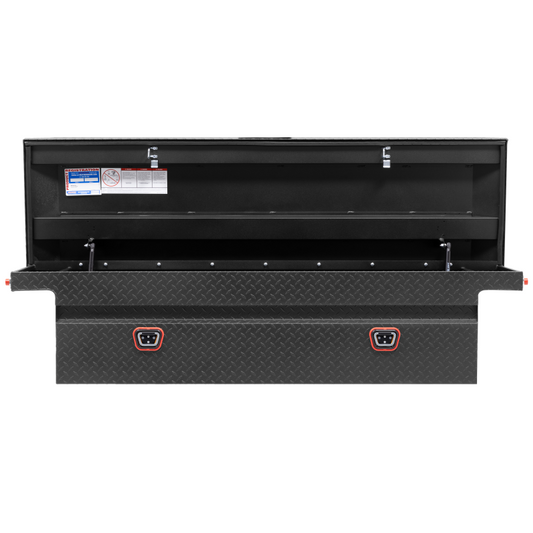 Weather Guard Crossover Tool Box Textured Matte Black Aluminum Full Size Low Profile Model 121-52-04