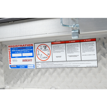 Weather Guard Crossover Tool Box Bright Aluminum Full Size Standard Model 127-0-04