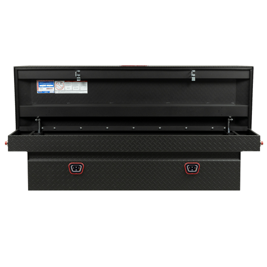 Weather Guard Crossover Tool Box Textured Matte Black Aluminum Full Size Standard Model 127-52-04
