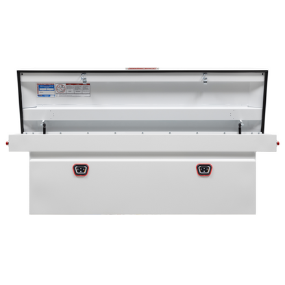 Weather Guard Crossover Tool Box White Steel Full Size Deep Model 128-3-04