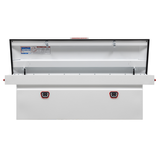 Weather Guard Crossover Tool Box White Steel Full Size Deep Model 128-3-04