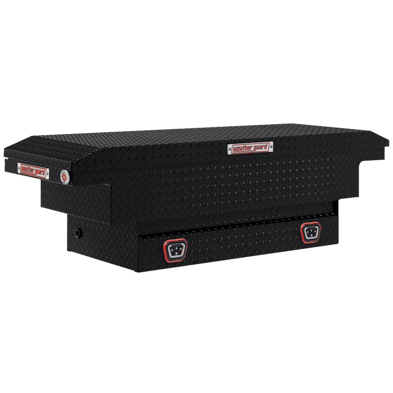 Weather Guard Crossover Tool Box Gloss Black Aluminum Midsize Low Profile Model 131-5-04