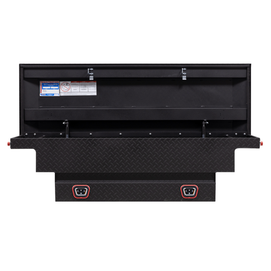 Weather Guard Crossover Tool Box Textured Matte Black Aluminum Low Profile Midsize Model 131-52-04