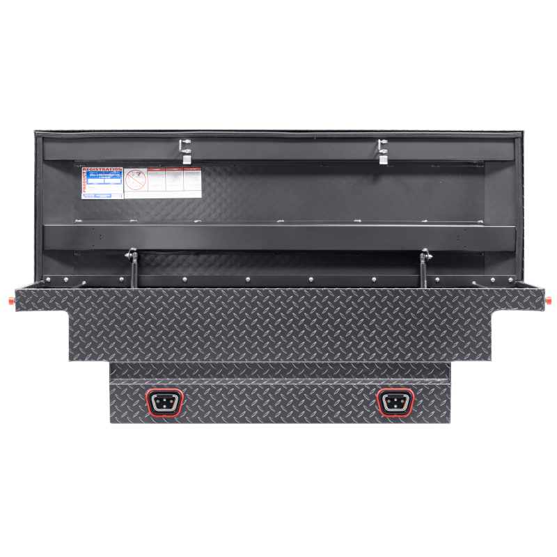 Weather Guard Crossover Tool Box Gray Aluminum Midsize Low Profile Model 131-6-04