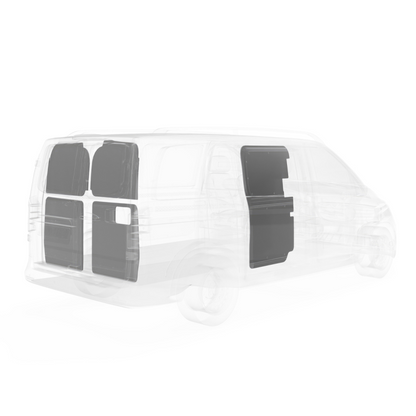 LEGEND DuraTherm Door Liner ONLY - Dual Side Doors and Rear Liftgate Mercedes Metris 126" Wheelbase Cargo Van Low Roof - Textured Grey Model 153-114-2613.27