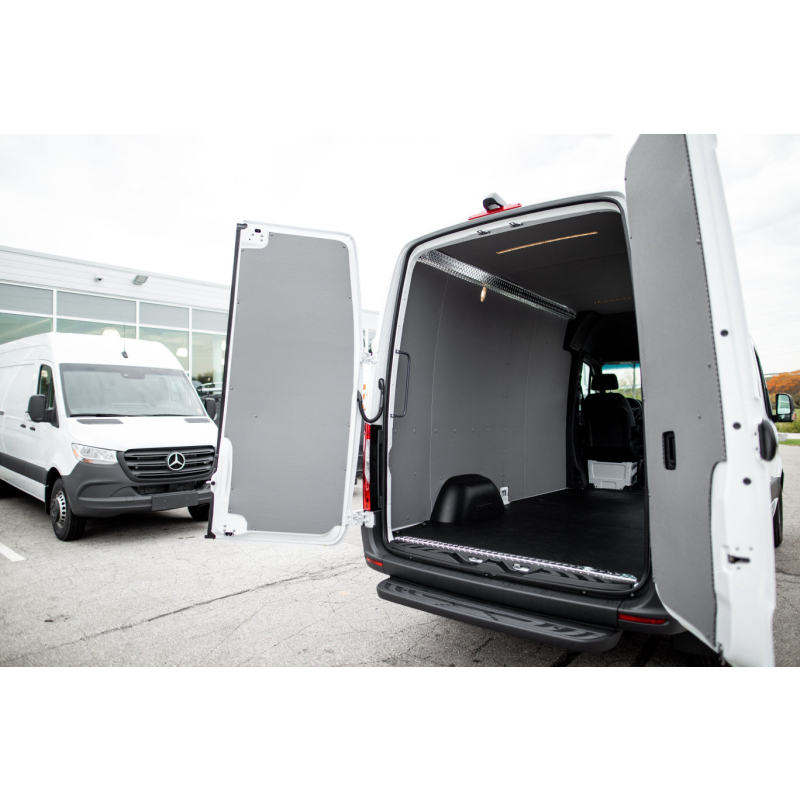 LEGEND DuraTherm Door Liner ONLY - Dual Side Doors and Rear Liftgate Mercedes Metris 126" Wheelbase Cargo Van Low Roof - Textured Grey Model 153-114-2613.27