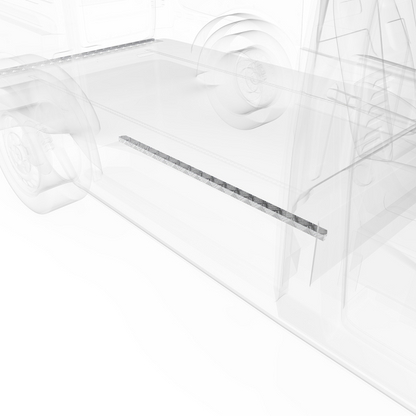 LEGEND Aluminum Floor Sill Set Mercedes Metris 126" Wheelbase Cargo Van - Single Side Door Model 159-151-1010