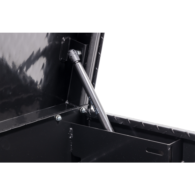 Weather Guard Side Mount Tool Box Gloss Black Aluminum 87X17X13 Model 164-5-04