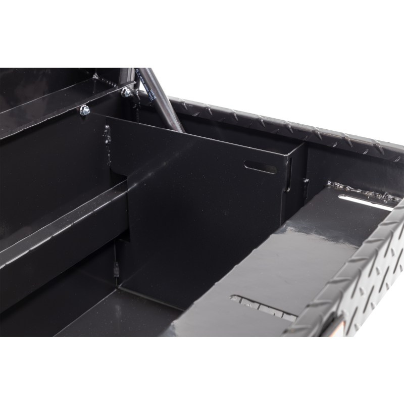 Weather Guard Side Mount Tool Box Gloss Black Aluminum 87X17X13 Model 164-5-04