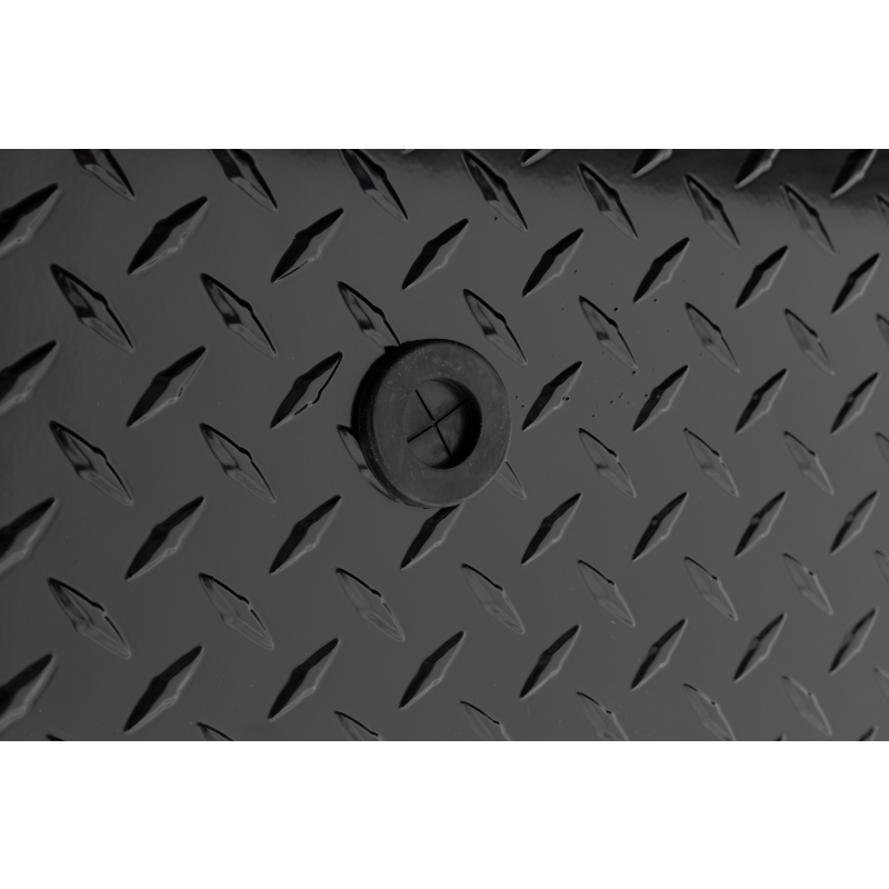Weather Guard Side Mount Tool Box Gloss Black Aluminum 87X17X13 Model 164-5-04