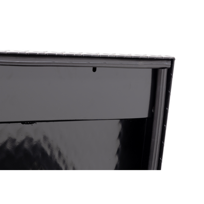 Weather Guard Side Mount Tool Box Gloss Black Aluminum 87X17X13 Model 164-5-04