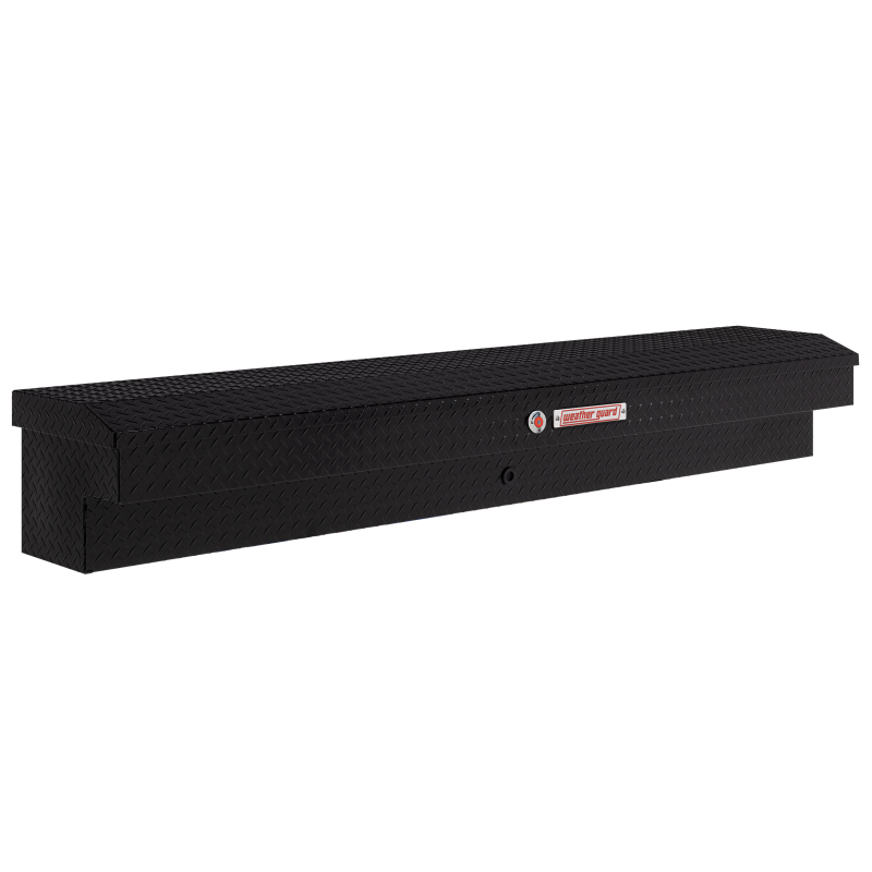 Weather Guard Side Mount Tool Box Gloss Black Aluminum 87X17X13 Model 164-5-04