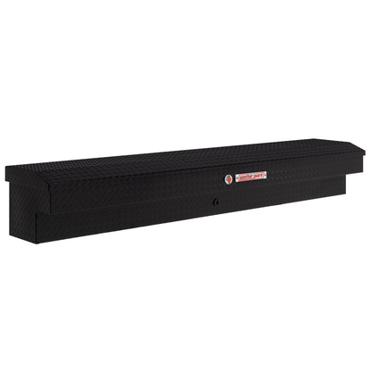 Weather Guard Side Mount Tool Box Gloss Black Aluminum 87X17X13 Model 164-5-04