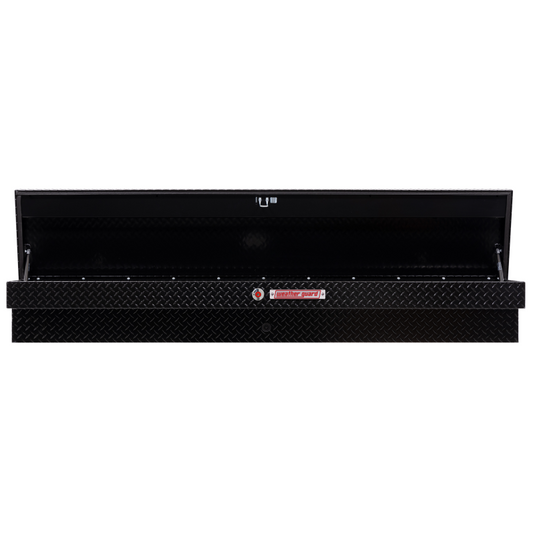 Weather Guard Side Mount Tool Box Gloss Black Aluminum 87X17X13 Model 164-5-04