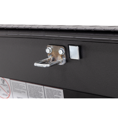 Weather Guard Side Mount Tool Box Textured Matte Black Aluminum 87X17X13 Model 164-52-04