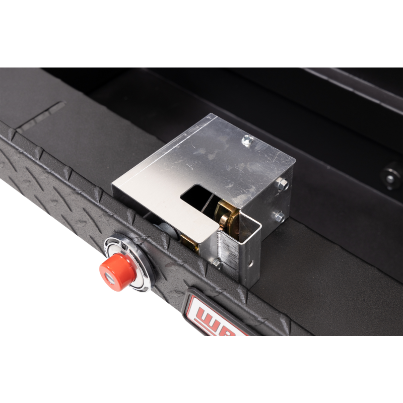 Weather Guard Side Mount Tool Box Textured Matte Black Aluminum 87X17X13 Model 164-52-04