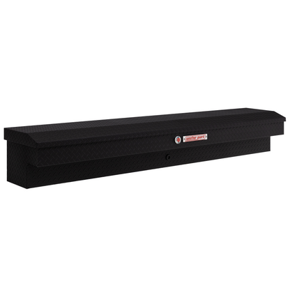 Weather Guard Side Mount Tool Box Textured Matte Black Aluminum 87X17X13 Model 164-52-04